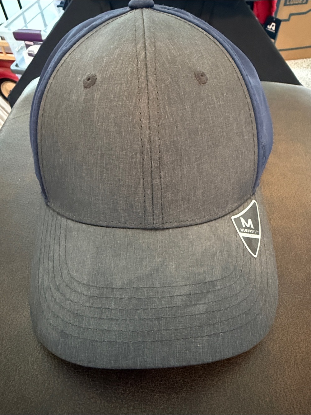 Men's Performance Baseball Cap - Gray & Navy